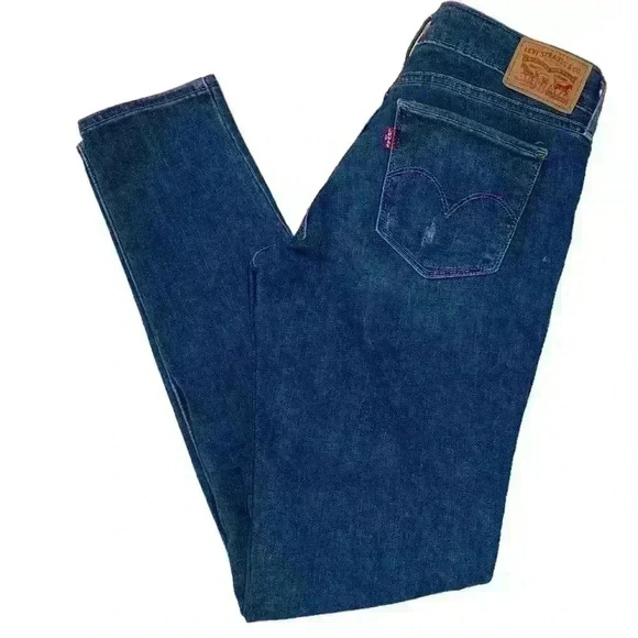 Women’s Levi’s 711 Distressed Skinny Jeans - Picture 4 of 5